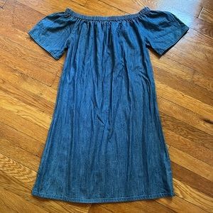 Chambray casual dress